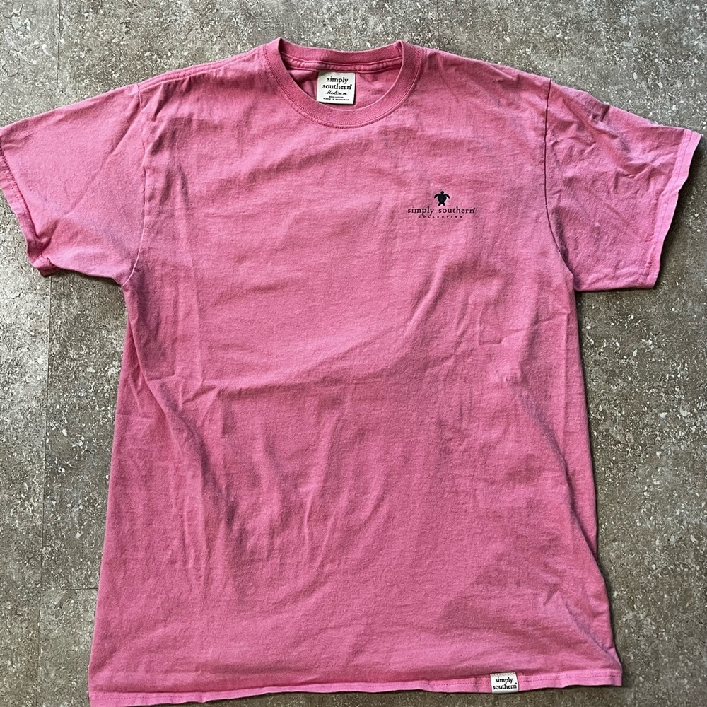 Simply Southern Pink Short Sleeve Tee - Picture 2 of 6